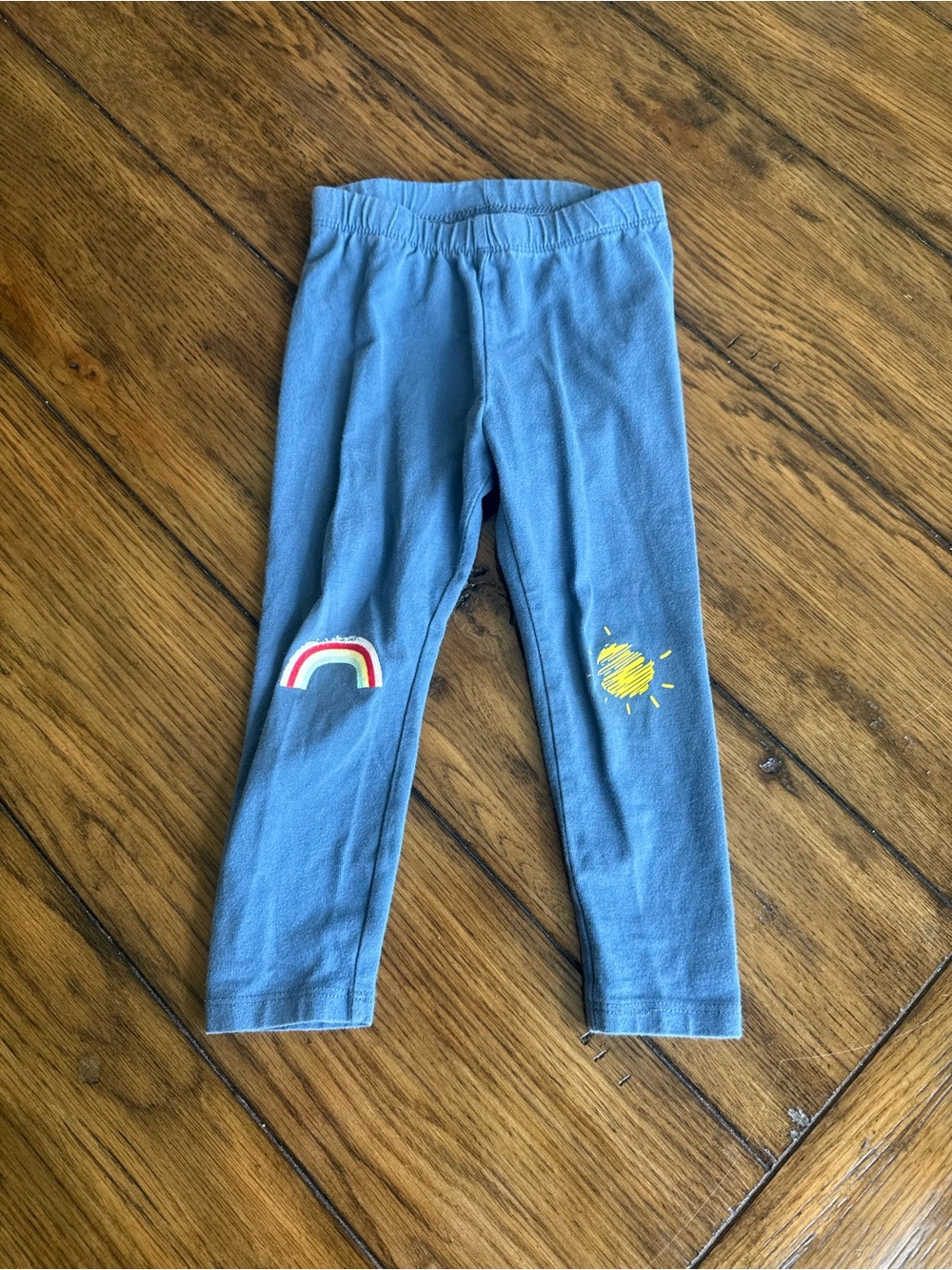 Baby GAP Leggings with Rainbow & Sun Knee Design